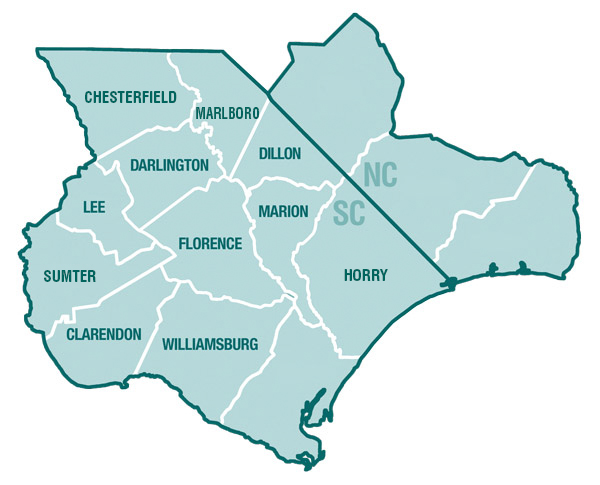 2016-mcleod-service-area-map - McLeod Health